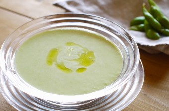 枝豆の冷製スープ